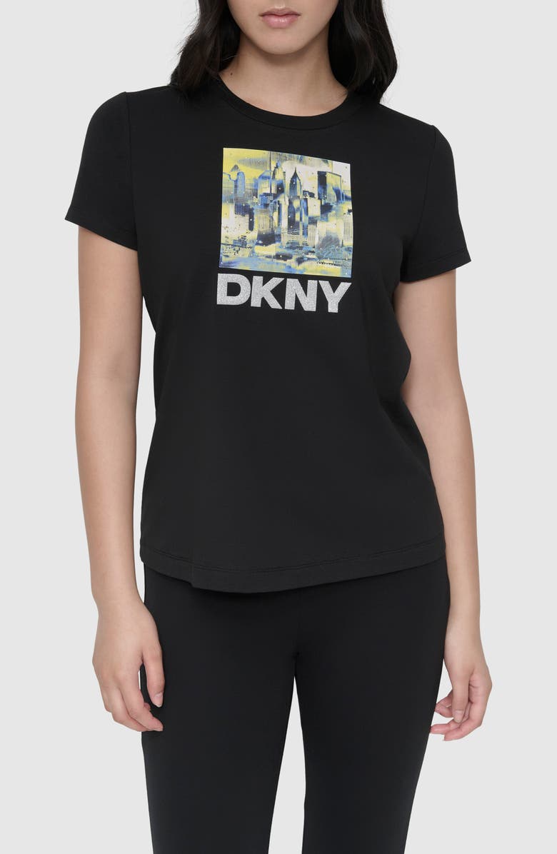 DKNY City Embellished Graphic T-Shirt, Main, color, 