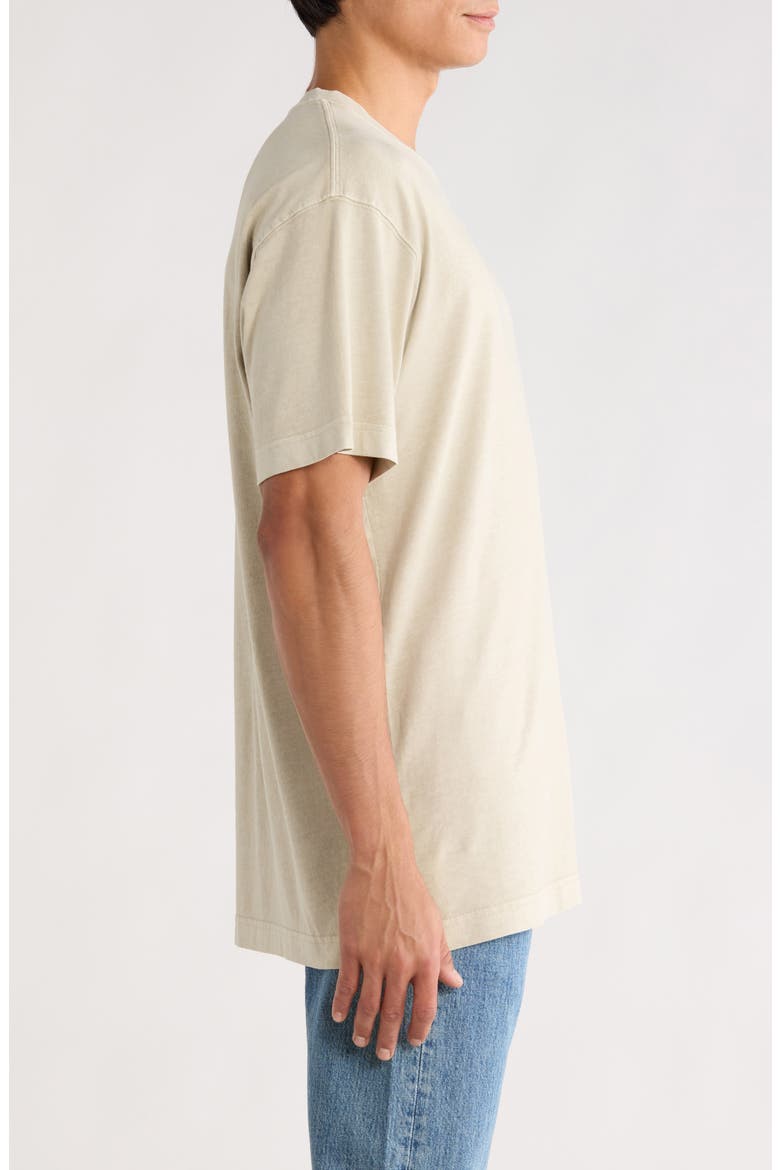 Vista Loose Fit Logo T-Shirt, Alternate, color, WHITE GARMENT DYED