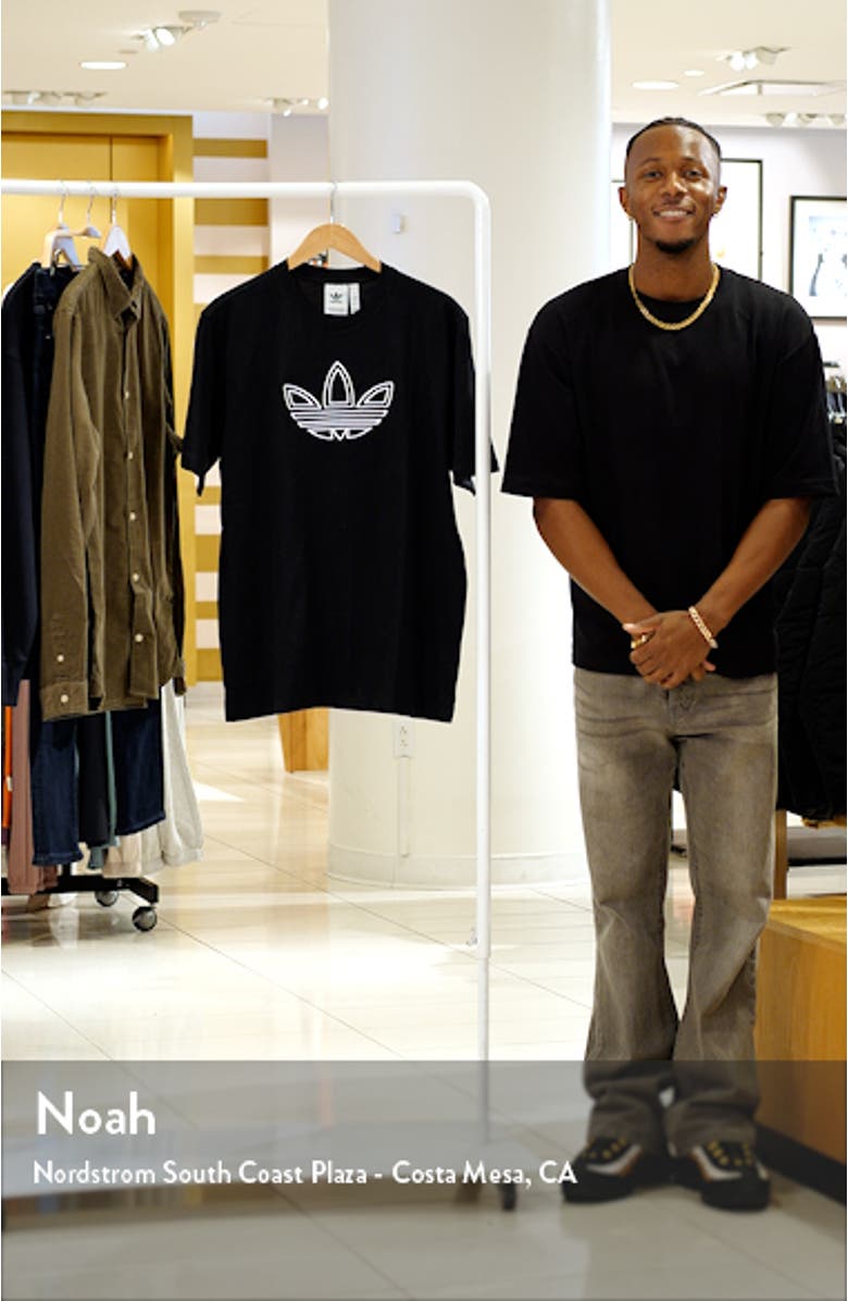 Outlined Trefoil Appliqué T-Shirt, sales video thumbnail