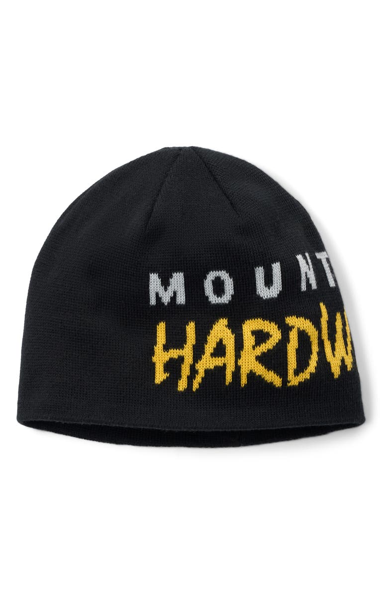 Mountain Hardwear Bridger Logo Beanie, Main, color, Black