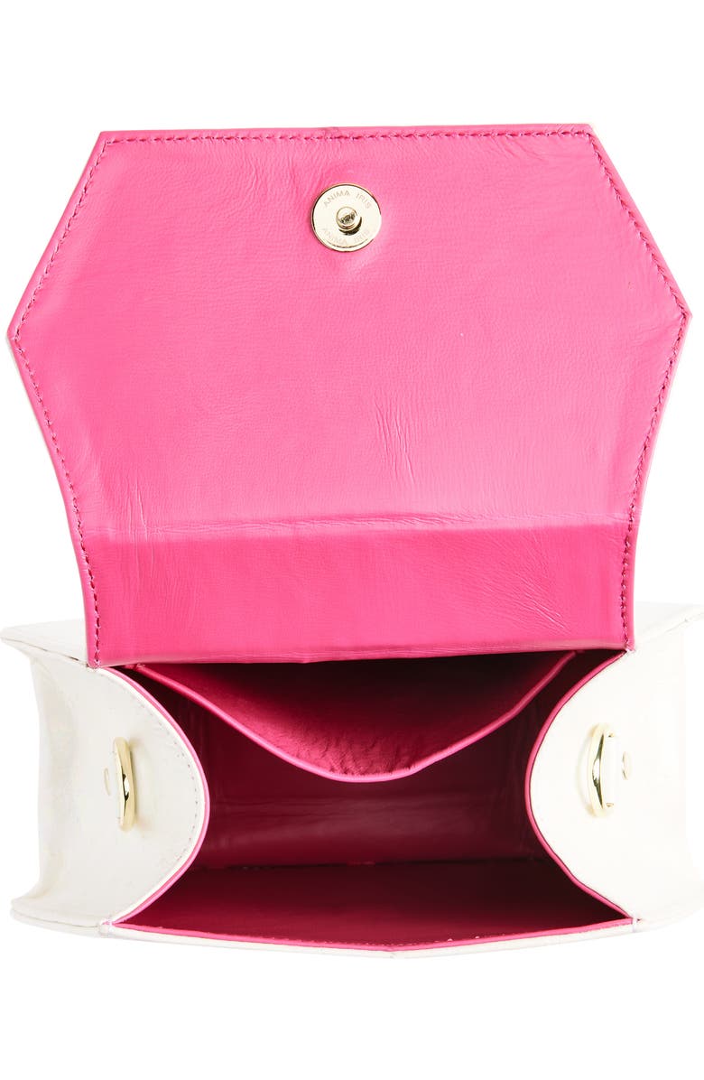 Anima Iris Baby Zuri Embossed Leather Handbag, Alternate, color,