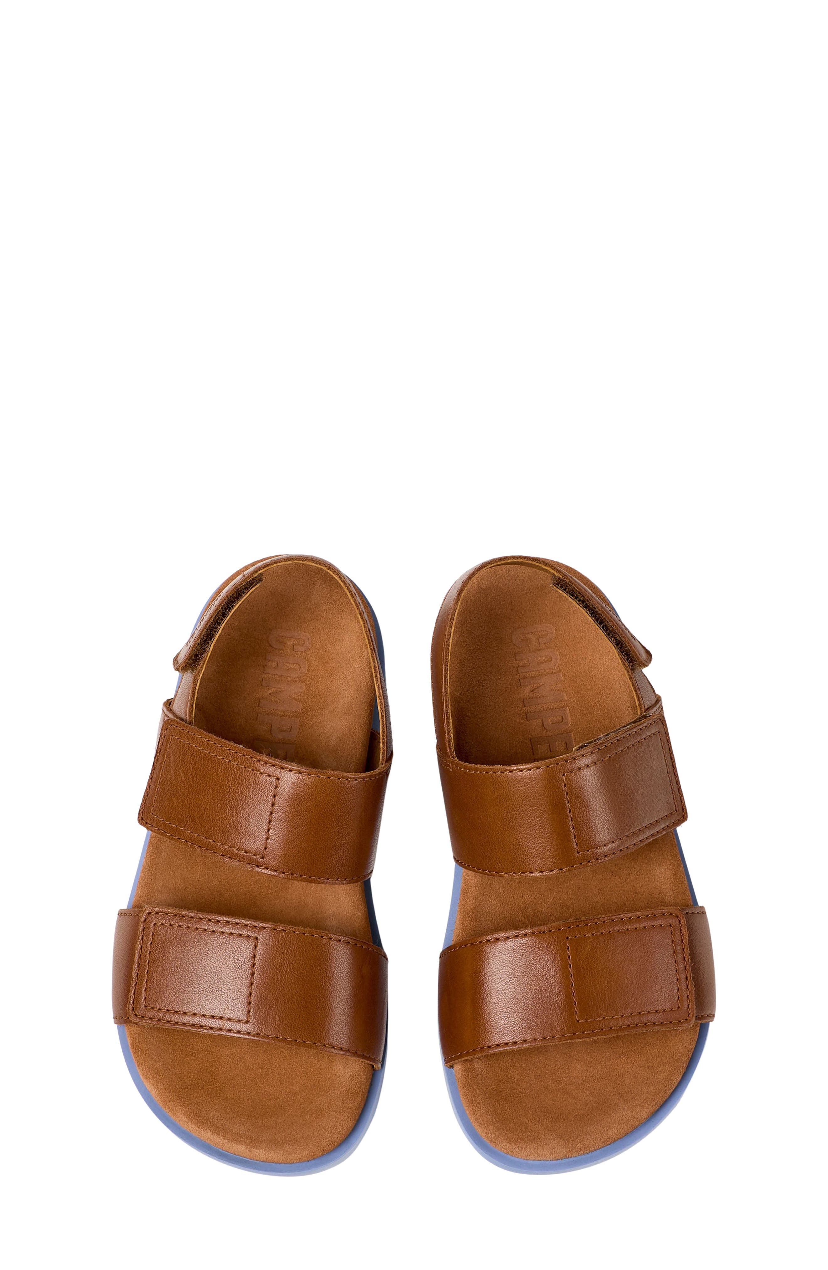 Kids' Brutus Slide Sandal, Alternate, color, MEDIUM BRO