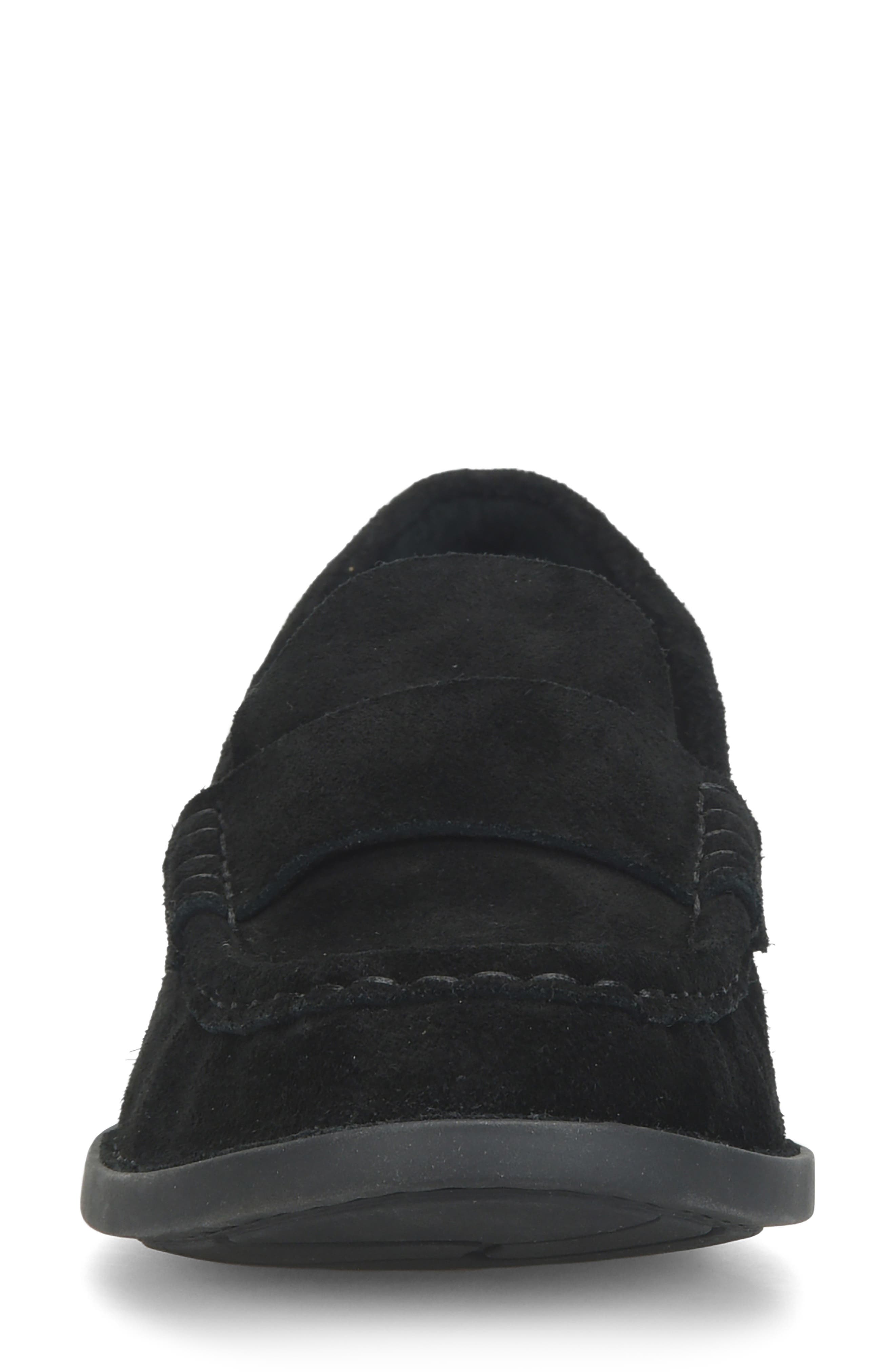Marlina Loafer, Alternate, color, BLACK SUEDE