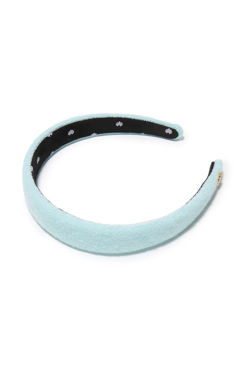 Charlotte Terry Headband, Main, color, SEAFOAM