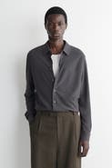 COS Draped Cotton-jersey Shirt