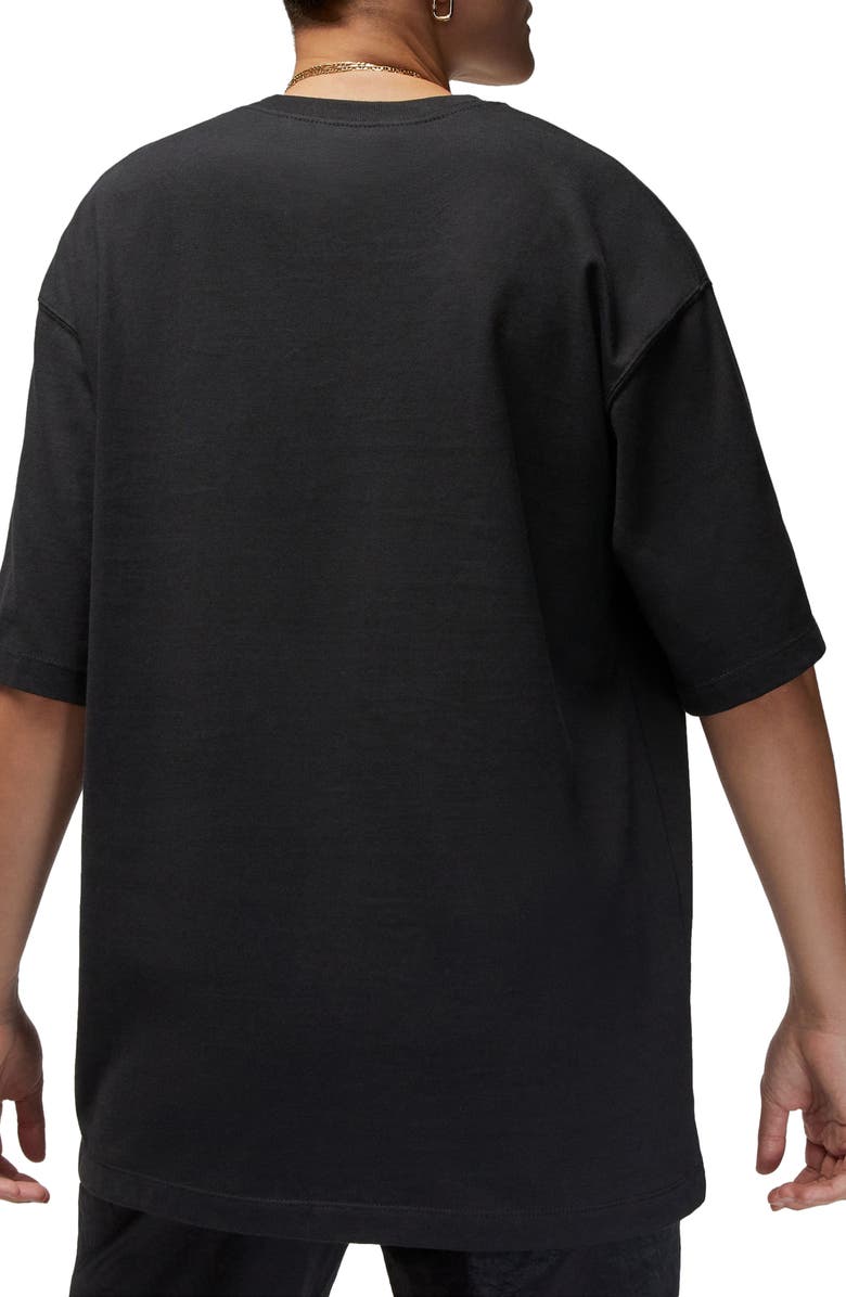 Jordan Flight Shoe Graphic Tee, Alternate, color, Black/ Varsity Red