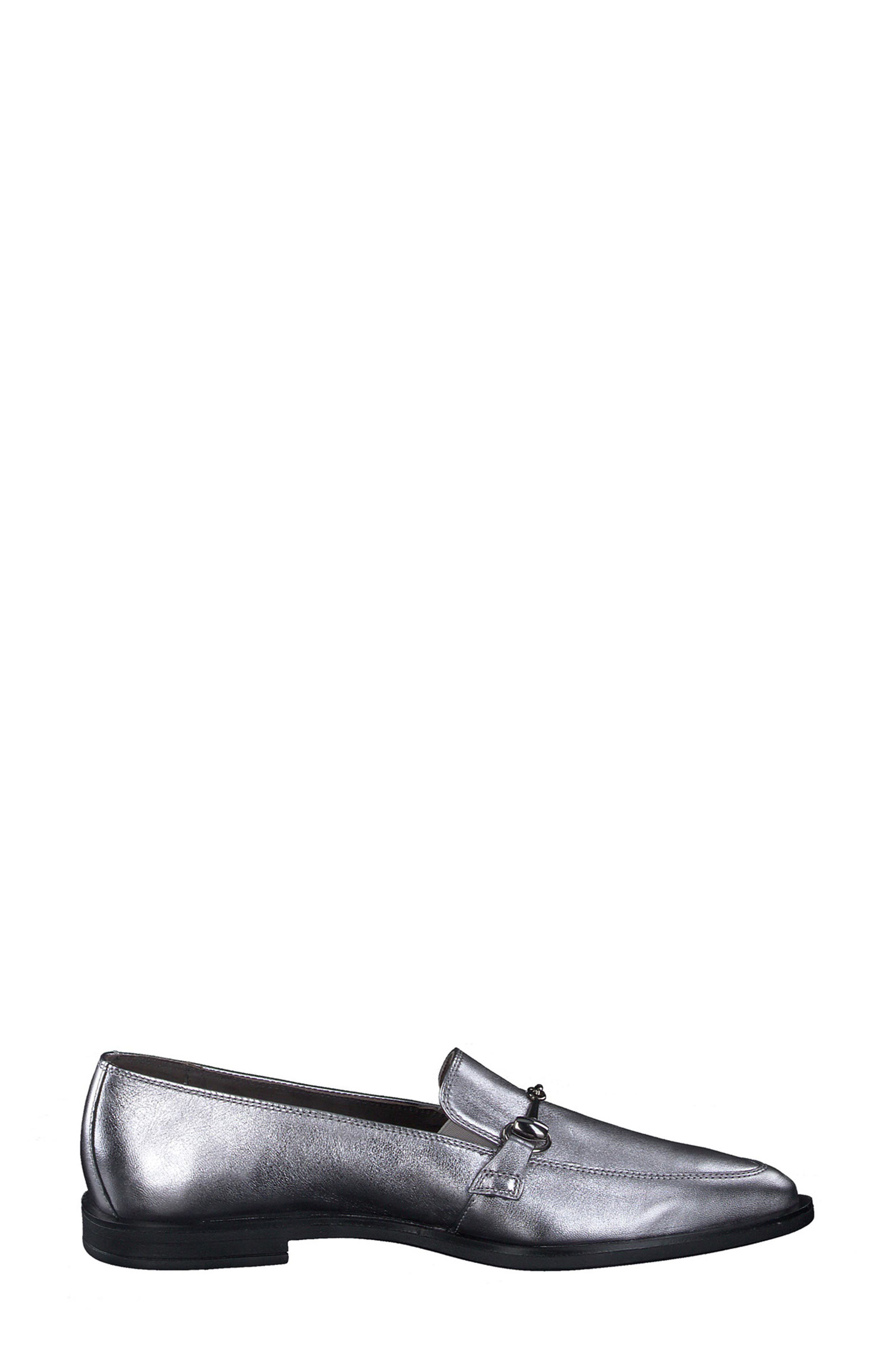 Paul Green Wexler Pointed Toe Bit Loafer, Alternate, color, Clay Metallic Nappa