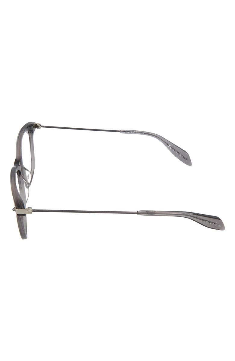 McQueen Alexander McQueen 53mm Rectangle Optical Frames, Alternate, color, 