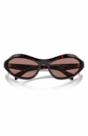 Prada 61mm Oval Sunglasses