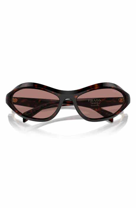 Prada 61mm Oval Sunglasses