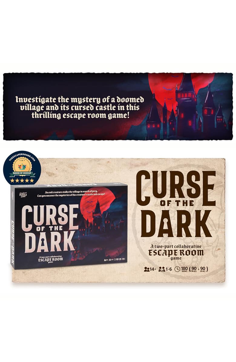 Professor Puzzle Curse Of The Dark 2Part Escape Room, Alternate, color, Multicolored