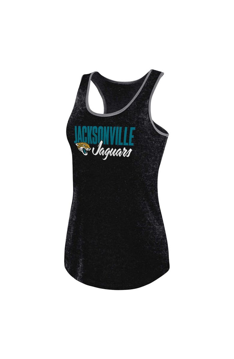 FANATICS Women's Fanatics Branded Heather Black Jacksonville Jaguars Plus Size Fuel Tank Top, Alternate, color, Heather Black