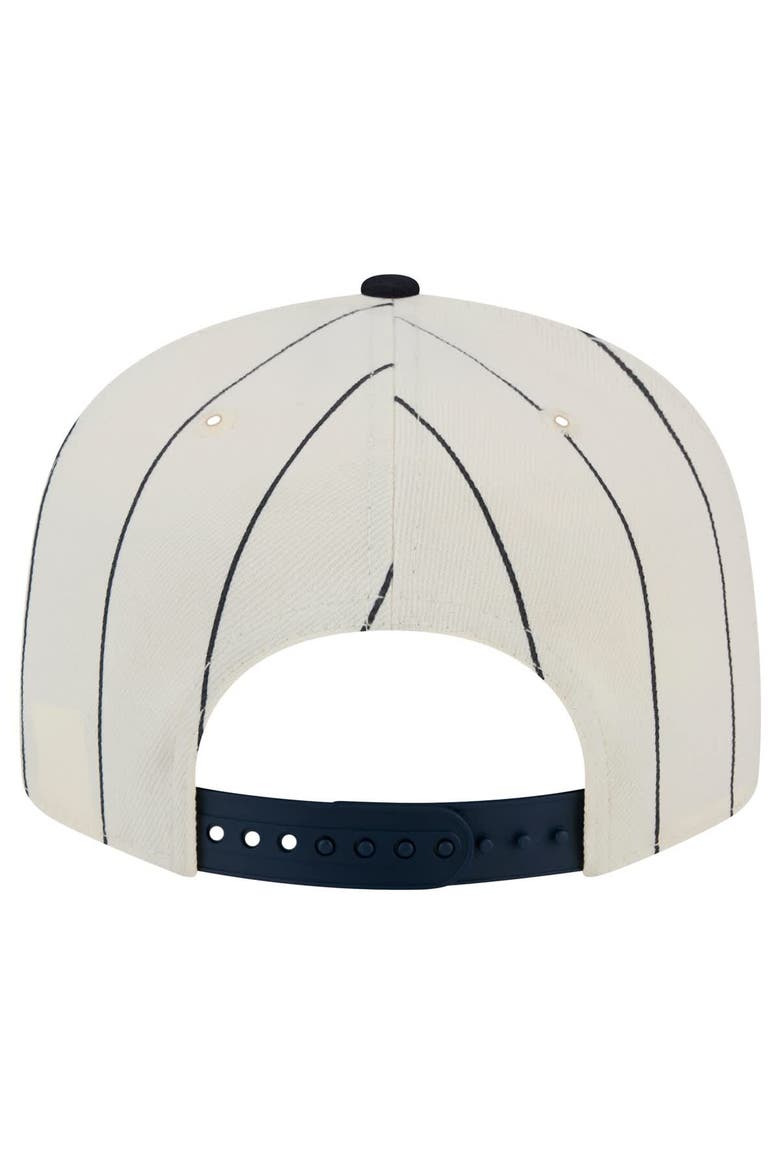Men's New Era White Detroit Tigers Jersey Pinstripe 9FIFTY Snapback Hat, Alternate, color, Cream