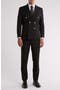 Slim Fit Solid Double Breasted Suit