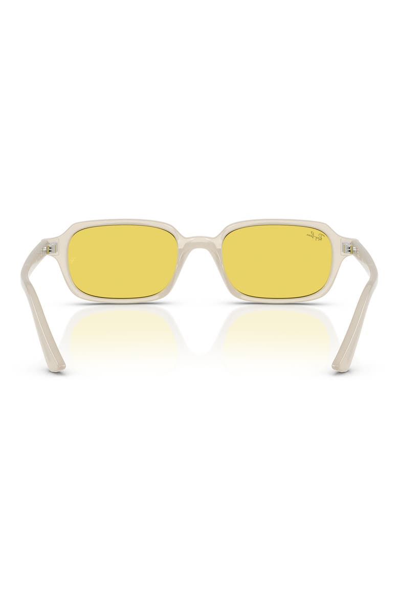 51mm Polarized Gradient Pillow Sunglasses, Alternate, color, WHITE