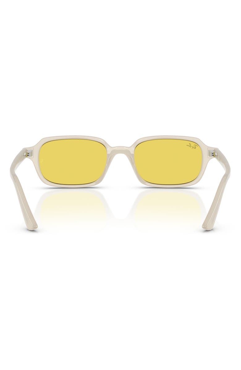 Ray-Ban 51mm Polarized Gradient Pillow Sunglasses, Alternate, color, White