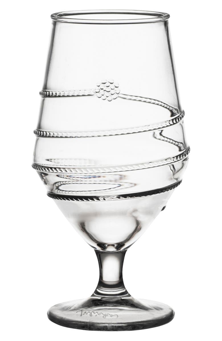 Juliska Amalia Acrylic Goblet, Main, color, Clear