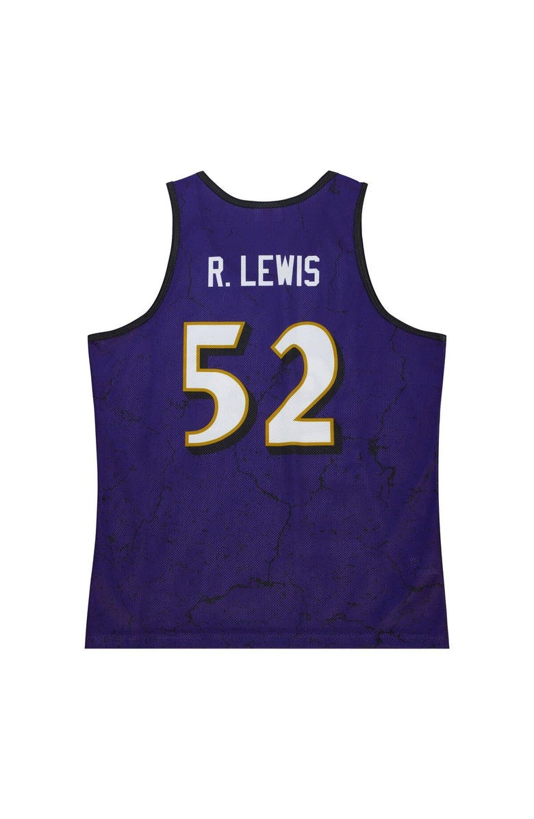 Mitchell & Ness Men's Mitchell & Ness Ray Lewis Purple Baltimore Ravens 2000 Player Burst Tank Top, Alternate, color,