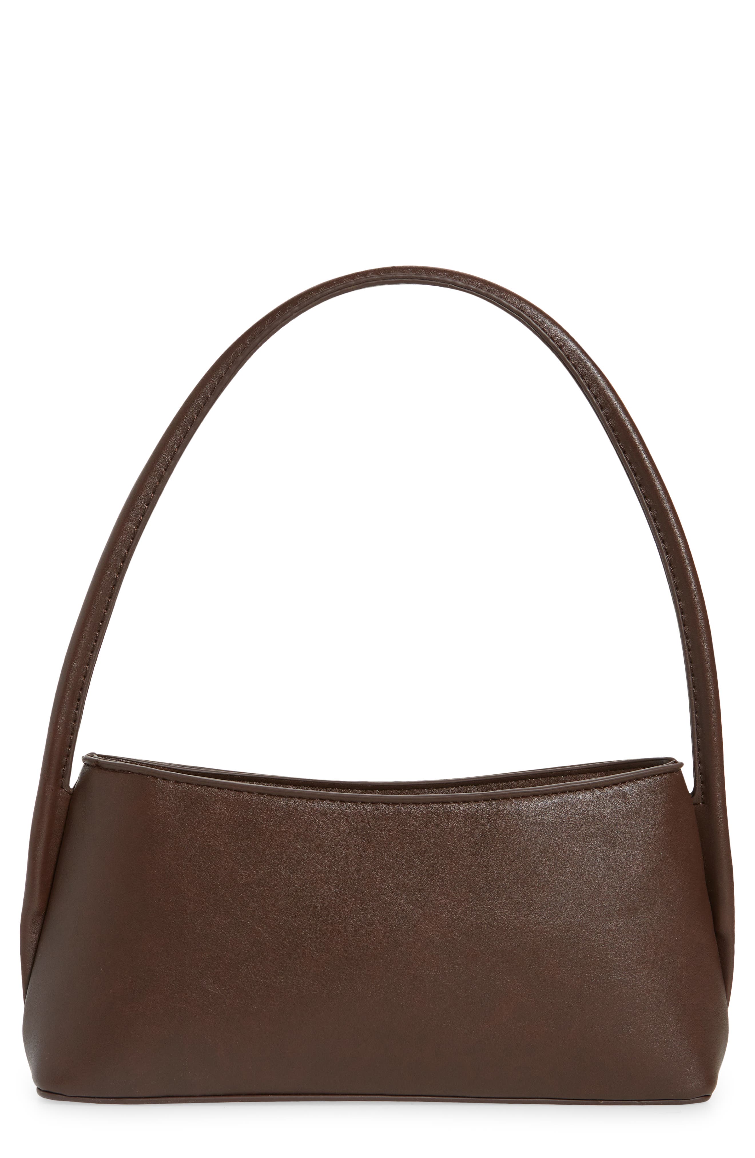 Mimi Baguette Shoulder Bag, Main, color, BROWN