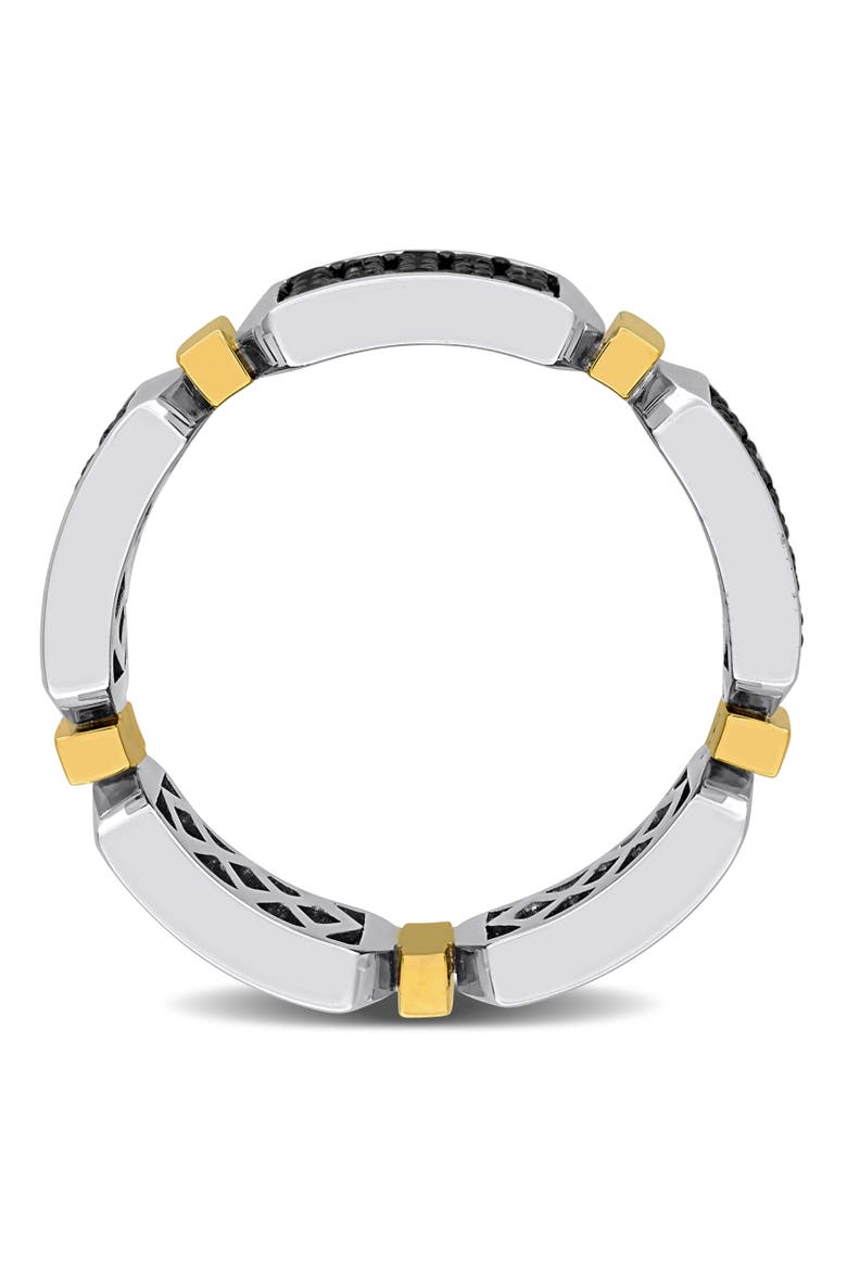 Men's Diamond Cluster Ring 14k Gold, Alternate, color, Black Diamond