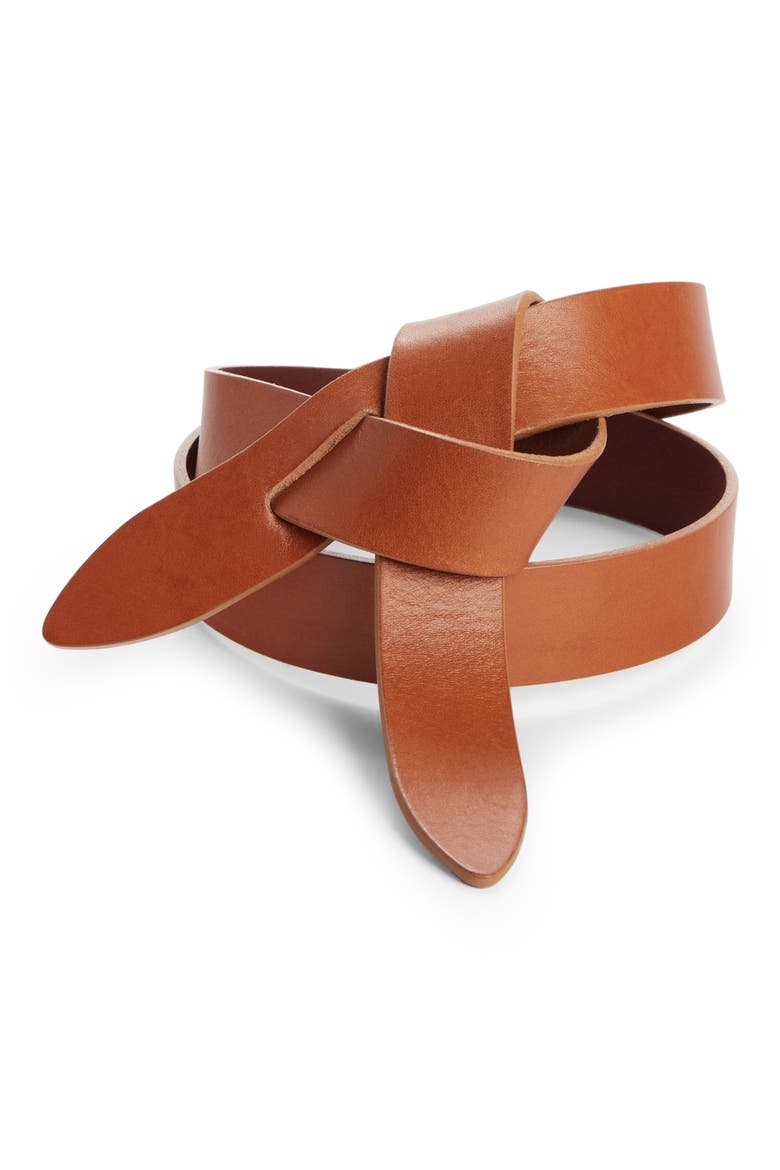 Lecce Leather Belt, Main, color, NATURAL