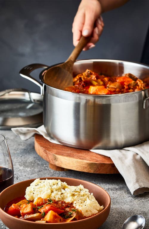 Cuisine::pro ® Id3® Ss 5 Qt. Casserole Pan With Lid In Silver