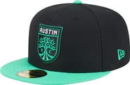 New Era Men's New Era  Black Austin FC 2025 Kickoff 59FIFTY Fitted Hat