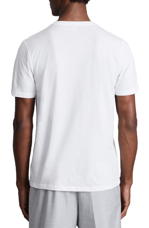 Reiss White Ché Studios Crew Neck T-shirt With Tencel™ Fibers In White