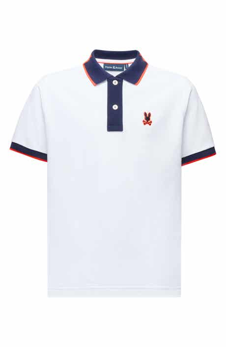 Psycho Bunny Kids' Thatcher Cotton Pique Polo