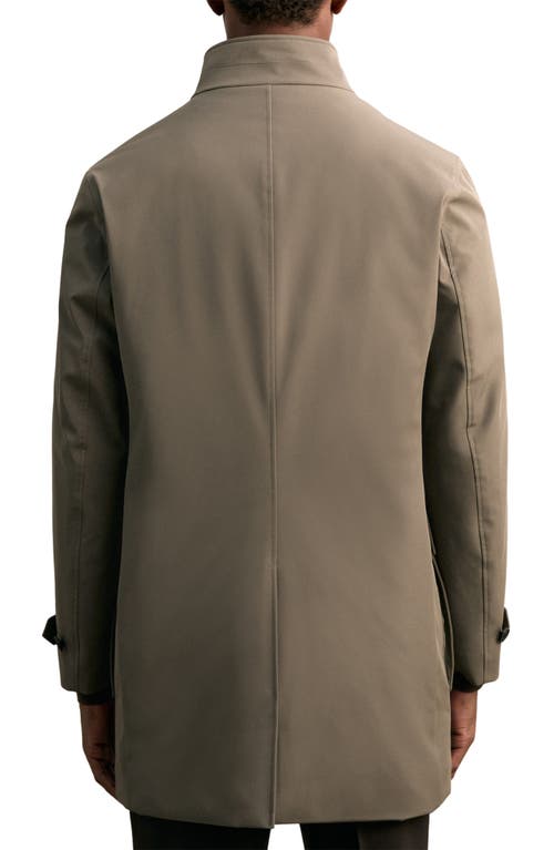 Reiss Player Water Resistant Coat In Brown