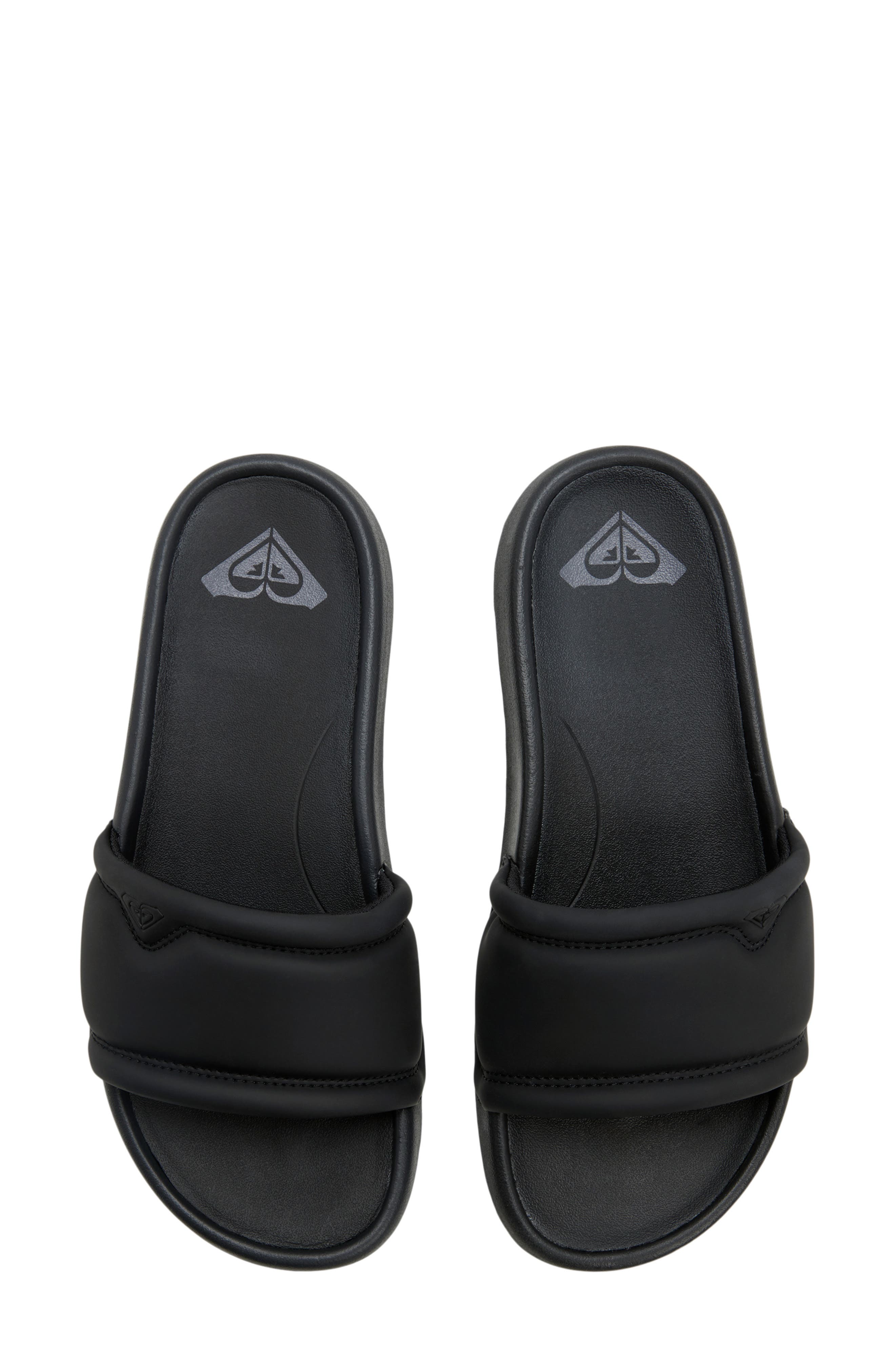 Roxy Beach Slide Sandal, Alternate, color, Black