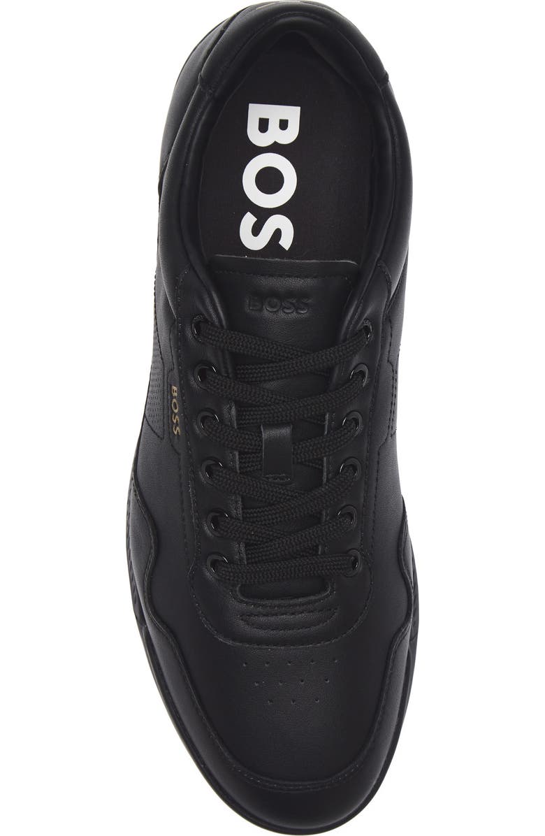 BOSS Titanium Low Top Sneaker, Alternate, color, Black