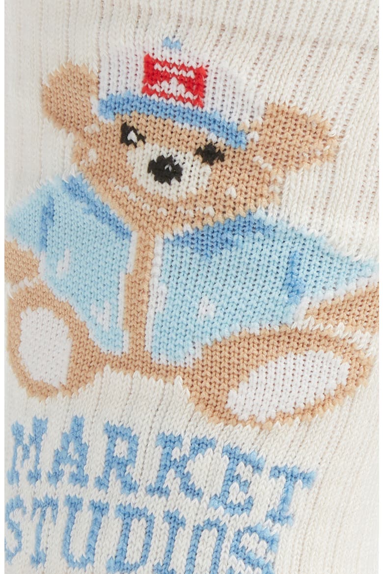 Bear Crew Socks, Alternate, color, CREAM