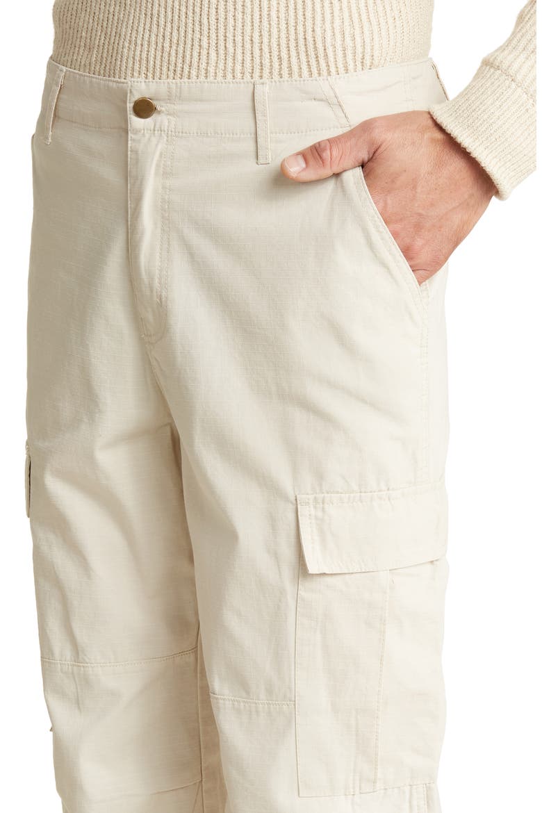 Ripstop Solid Cargo Pants, Alternate, color, IVORY WHITECAP
