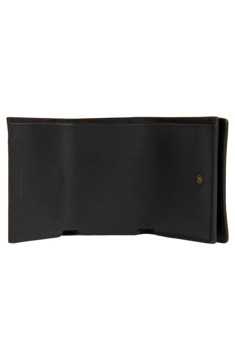 Balenciaga Le City Leather Card Case, Alternate, color, Black