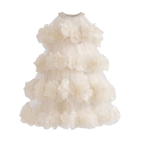 Elysia Tiered Ruffle Dress (Toddler, Little Kid & Big Kid)
