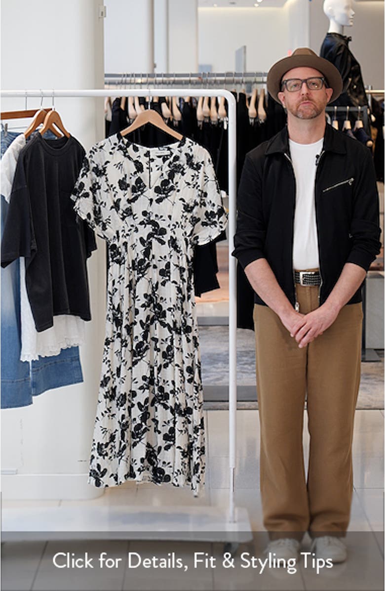 Dolman Sleeve Cinched Waist A-Line Dress, sales video thumbnail