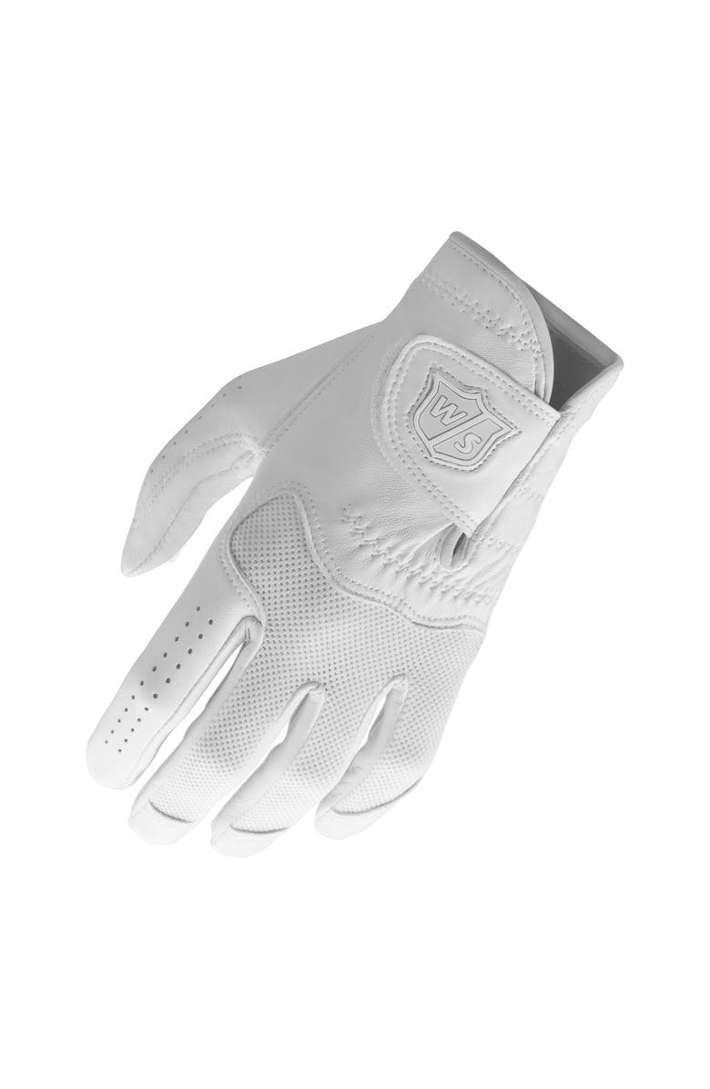 WILSON Staff Conform Womens Golf Glove, Main, color, White