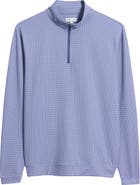 Peter Millar Perth Basketweave Performance Quarter Zip Pullover