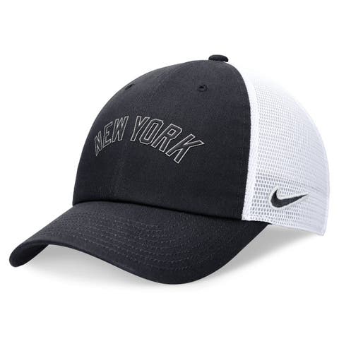 Men's Nike Navy New York Yankees Evergreen Wordmark Trucker Adjustable Hat