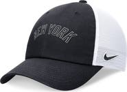 Nike Men's Nike Navy New York Yankees Evergreen Wordmark Trucker Adjustable Hat