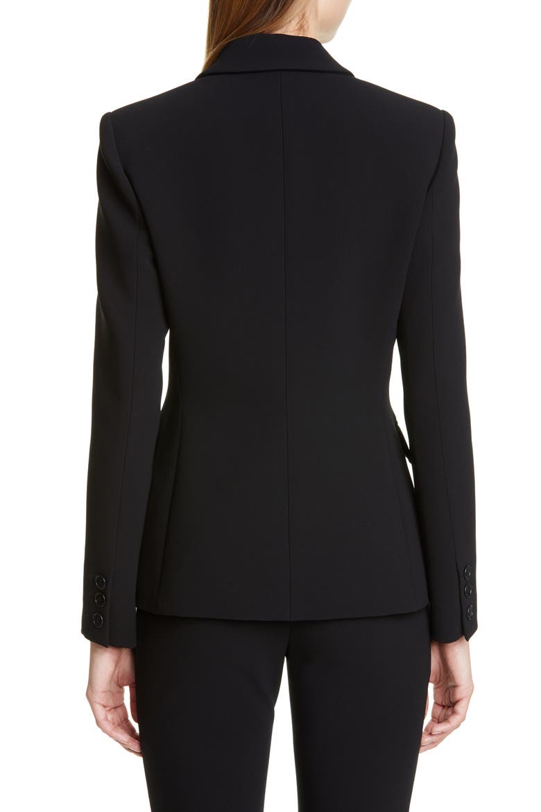 Double Breasted Jacket, Alternate, color, BLACK