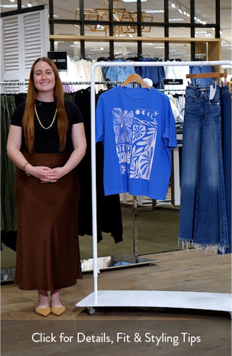 Summer Nights Oversize Cotton Graphic T-Shirt, sales video thumbnail