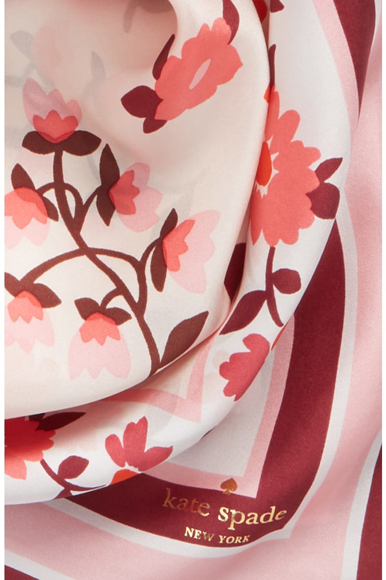 daisy silk scarf, Alternate, color, PINK SAND