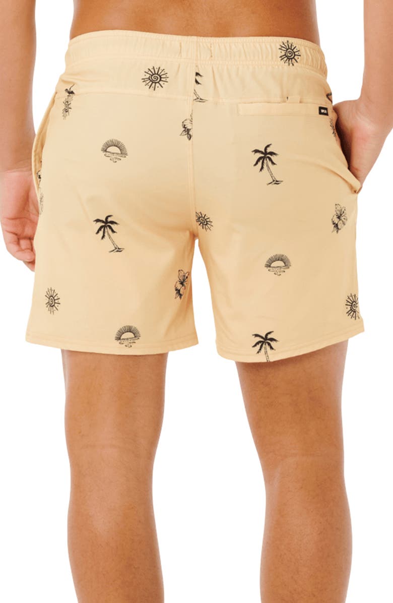 Rip Curl Sessions Volley Swim Trunks, Alternate, color, Straw