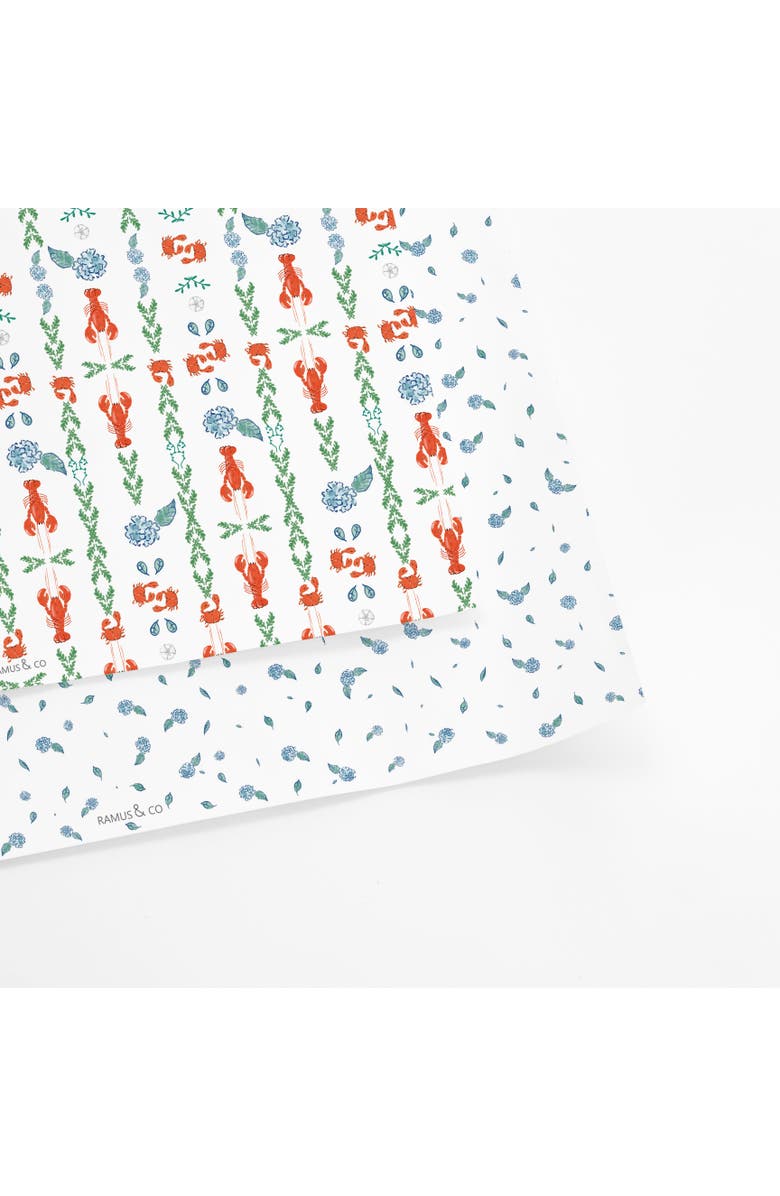 Ramus & Co Eight Sheets Two-Sided "Cosette" & "A Pinch of Floral" Heavyweight Gift Wrap, Alternate, color, Multicolored