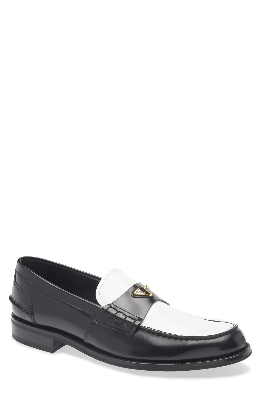 Colorblock Loafer, color, NERO/ BIANCO