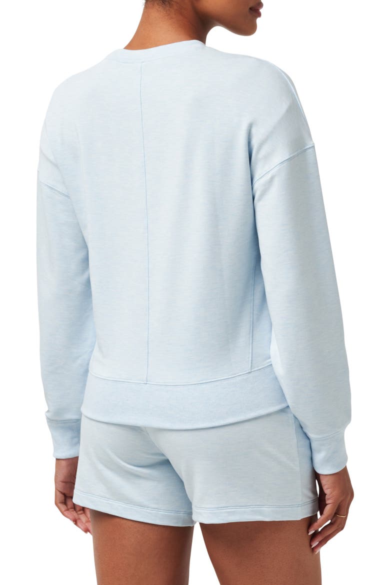 Cloud Sweatshirt, Alternate, color, HEATHER BABY BLUE