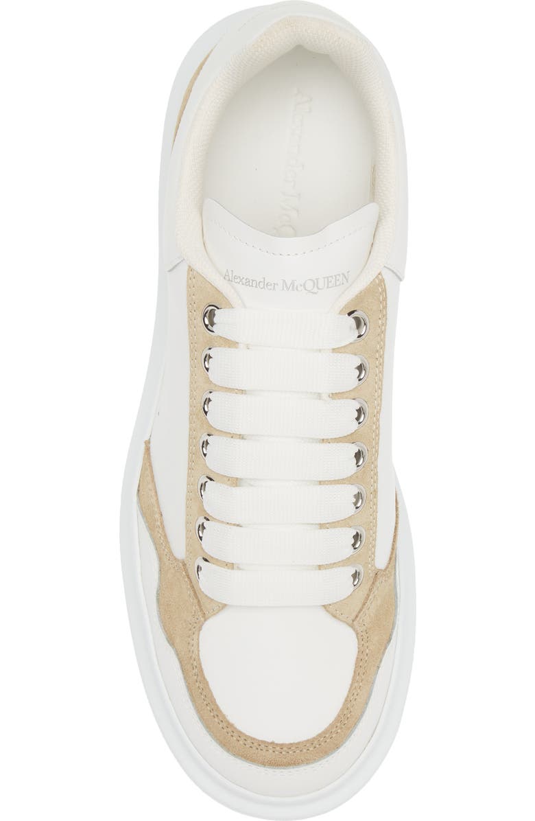 McQueen Oversize Low Top Sneaker, Alternate, color, White/ Beige