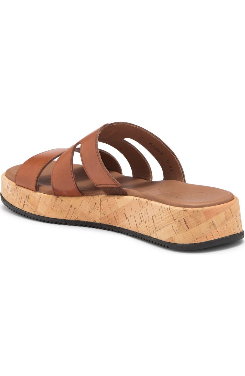 Paul Green Rae Slide Sandal, Alternate, color, Cognac Leather